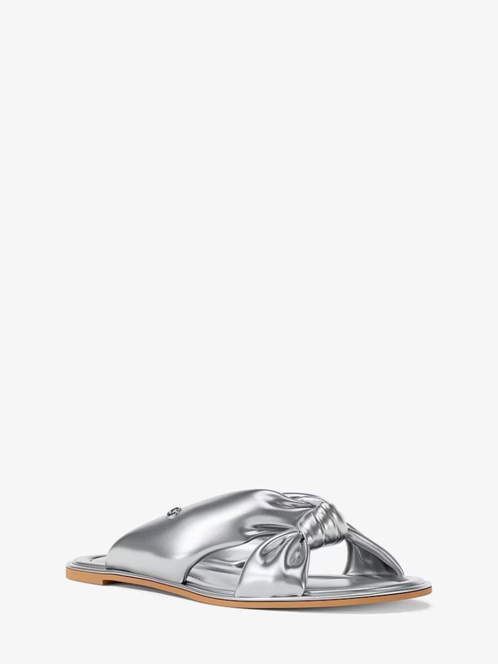 Michael Kors Women's Elena Leather Flat Sandals 7.5